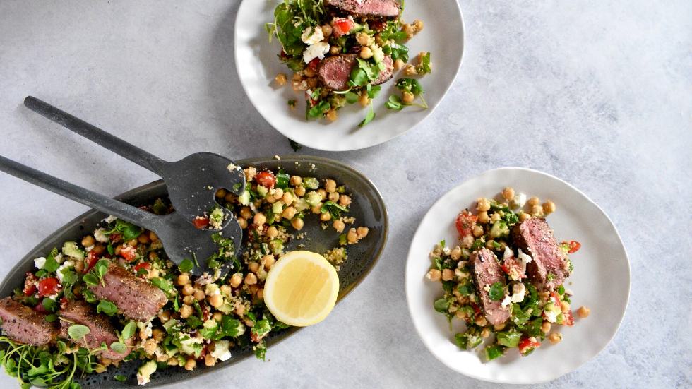 Moroccan Lamb & Chickpea Salad – Peter Bouchier