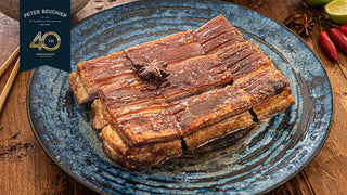 Roast Pork Belly with Sticky Spiced Sauce and Vietnamese Carrot Salad