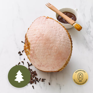 Boneless Leg Ham Prepared For Glazing