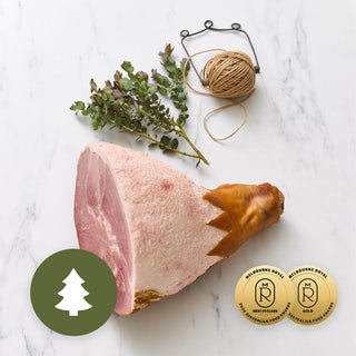 Free Range Half Ham Prepared For Glazing