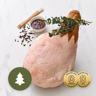Free Range Whole Leg Ham Prepared For Glazing